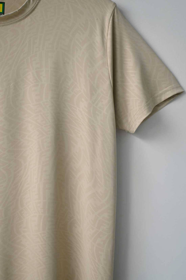 Elo Jay Cee Men's Textured Dry Fit Activewear Tee Shirt Grey