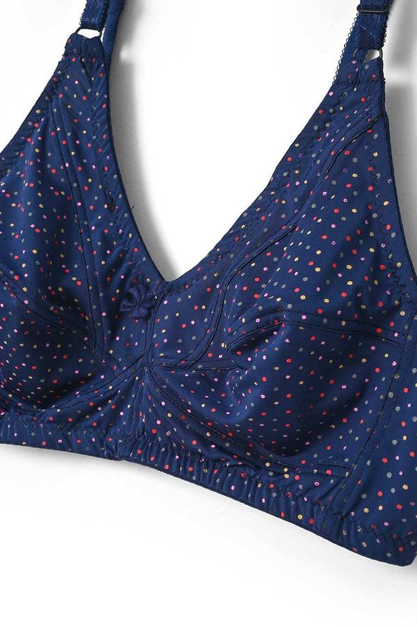 Elo Jina Yemei Women's Polka Dots Stretchable Bra Maroon