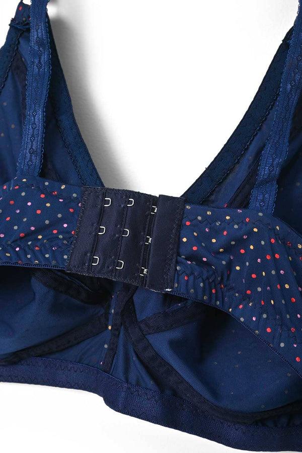 Elo Jina Yemei Women's Polka Dots Stretchable Bra Maroon