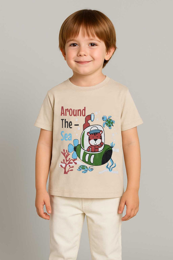 elo Junior Max 21 Boy's Around The Sea Tee Shirt Skin