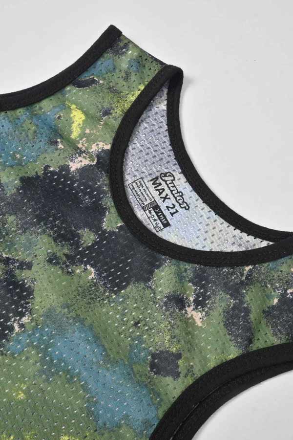 Elo Junior Max 21 Digital Print Mesh Sleeveless Tank Camo Print