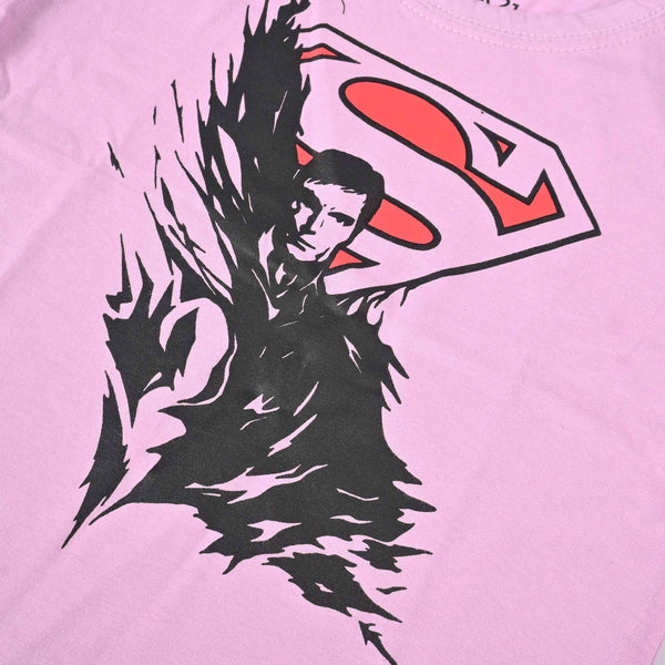 Elo Junior Max 21 Kid's Superman Printed Tee Shirt Laveder