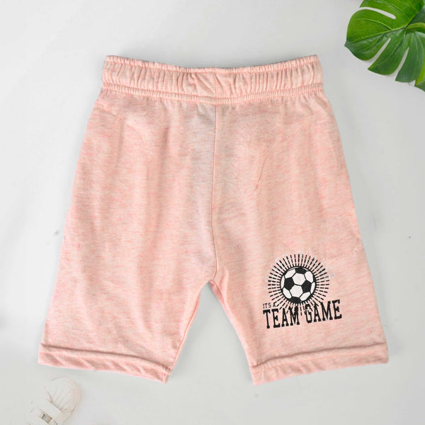 Elo Junior Republic Kid's Team Game Printed Shorts Baby Pink