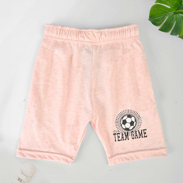 elo Junior Republic Kid's Team Game Printed Shorts Baby Pink