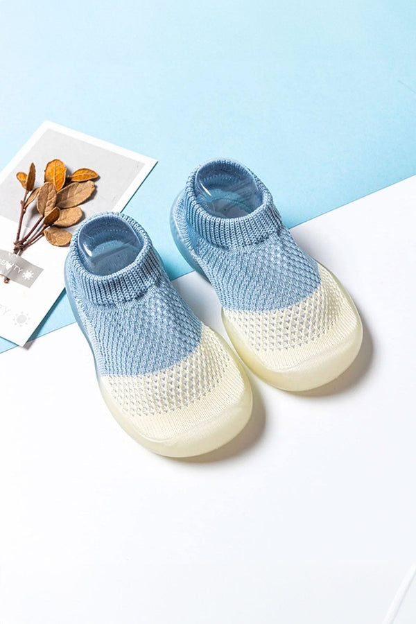 elo Kid's Breathable Anti-Slip Sock Shoes Sky & White