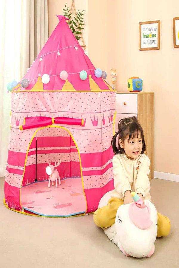 elo Kid's Collapsible Spaceship Playhouse Tent Pink & White