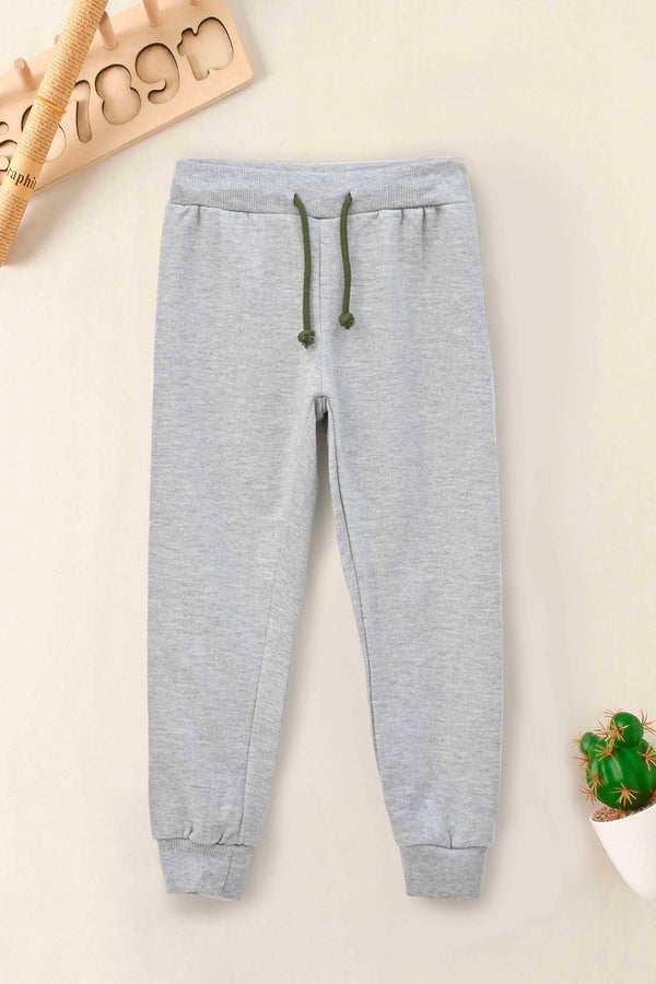 elo Kid's Contrast Drawcord Jogger Pants Heather Grey