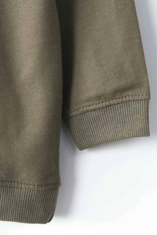 Elo Kid's L Art Du Ballet Printed Terry Sweat Shirt Light Olive