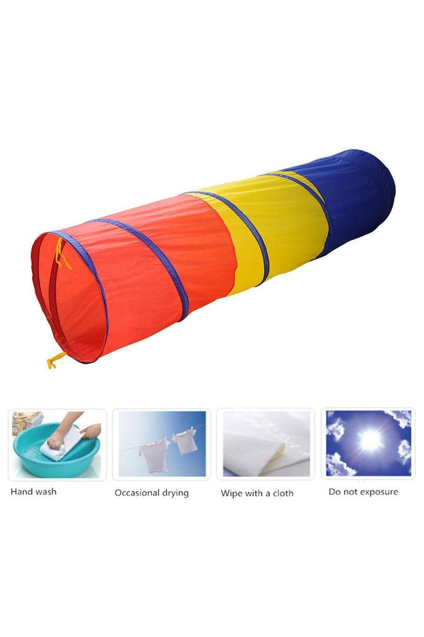 Elo Kid's Madison Foldable Crawling Tunnel Red & Blue