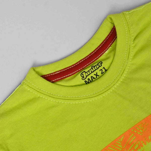 Elo Kid's Max 21 Beach Days Printed Short Sleeve Tee Shirt Black