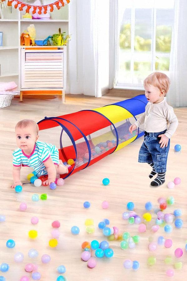 Elo Kid's Oakland Foldable Crawling Tunnel Red & Blue