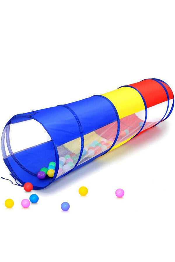 Elo Kid's Oakland Foldable Crawling Tunnel Red & Blue