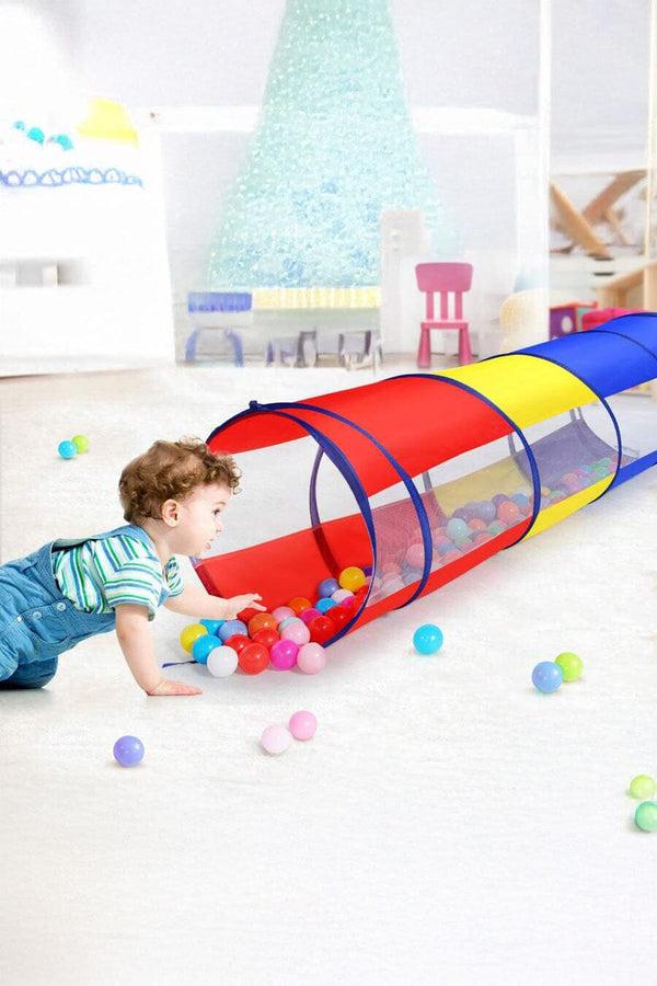 elo Kid's Oakland Foldable Crawling Tunnel Red & Blue