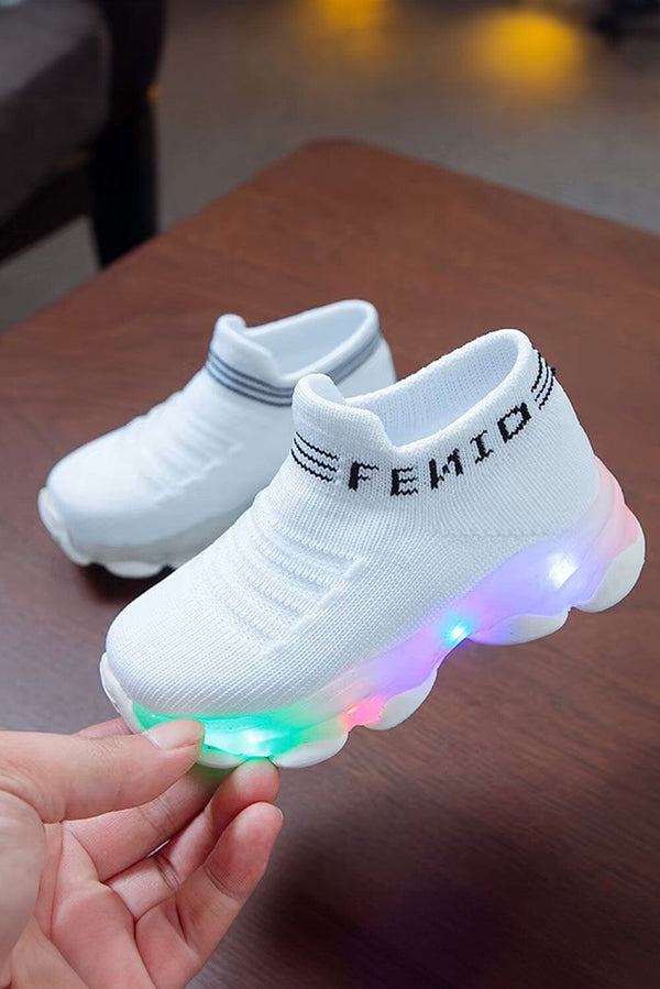 Elo Kid's Premium LED Light-Up Sneakers Powder Pink