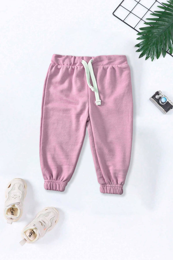 Elo Kid's Solid Design Linz Terry Jogger Pants Lilac