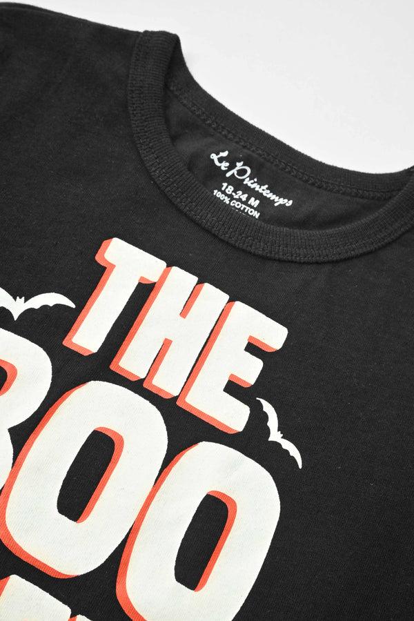 Elo Le Printemps Kid's The Boo Crew Printed Tee Shirt Black
