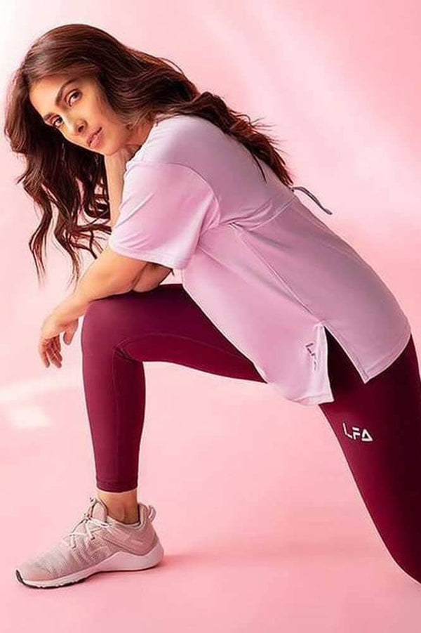 Elo LFA Women's Activewear Crew Neck Tee Shirt Lilac