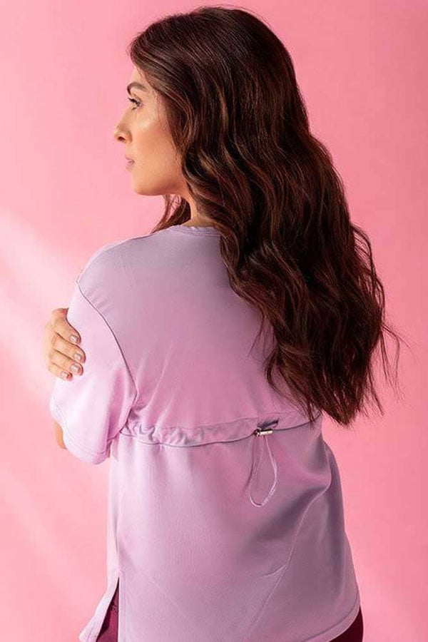 Elo LFA Women's Activewear Crew Neck Tee Shirt Lilac