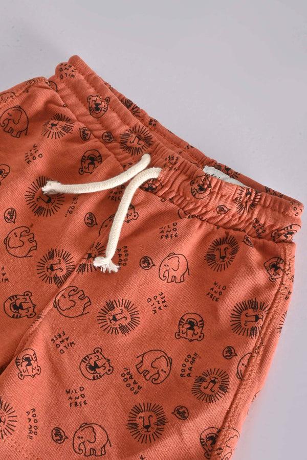 Elo LFT Baby Kid's Wild And Free Printed Terry Shorts