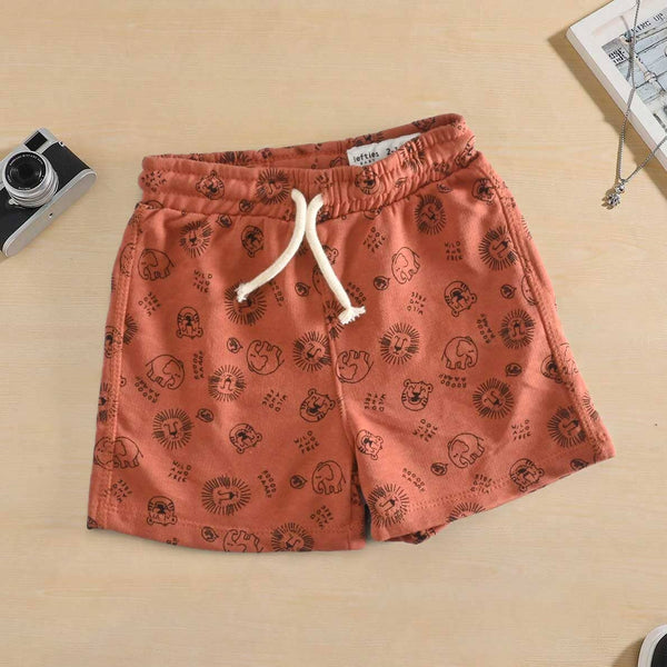 elo LFT Baby Kid's Wild And Free Printed Terry Shorts