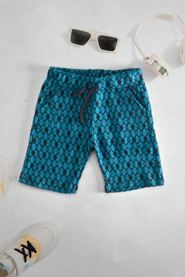 elo LFT Baby Kids Recife Printed Design Terry Shorts