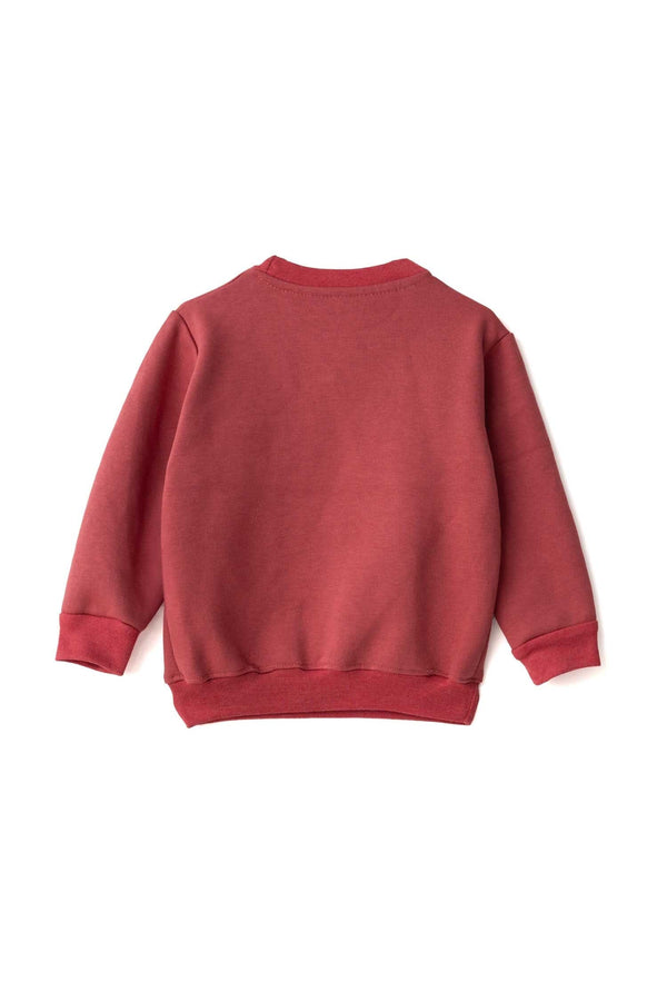 Elo LFT Kid's Born To Ride Printed Fleece Sweat Shirt Plum