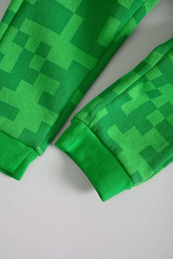 Elo LFT Kid's Cairo Design Fleece Jogger Pants Green