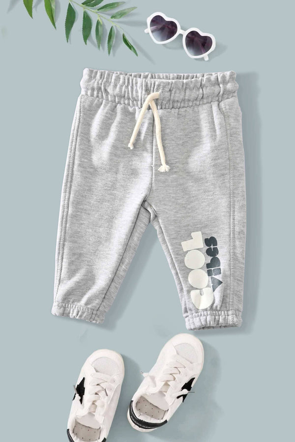 Elo LFT Kid's Cool Vibes Printed Terry Jogger Pants Heather Grey