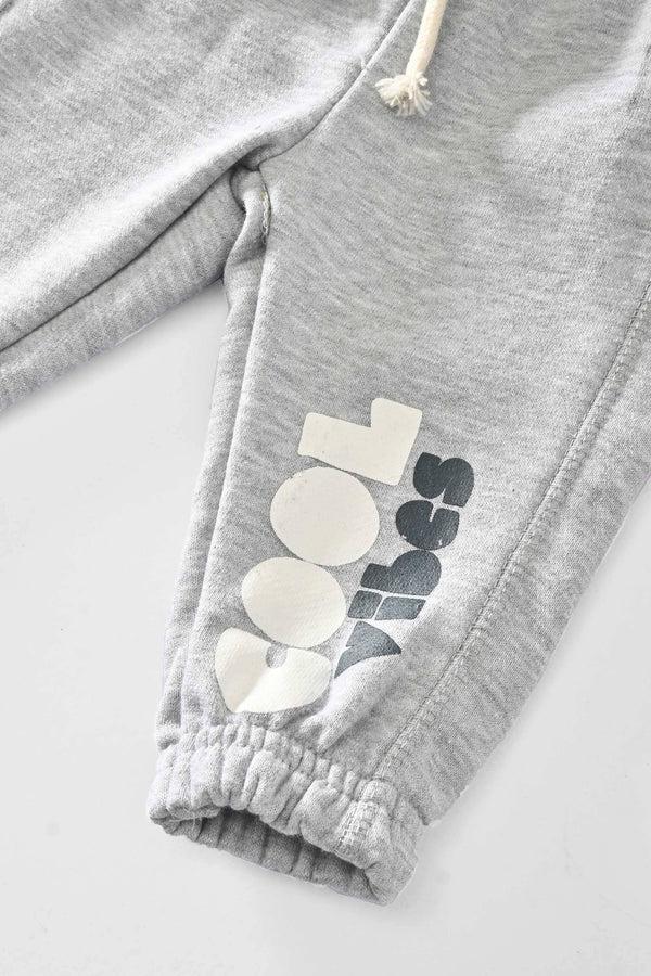 Elo LFT Kid's Cool Vibes Printed Terry Jogger Pants Heather Grey