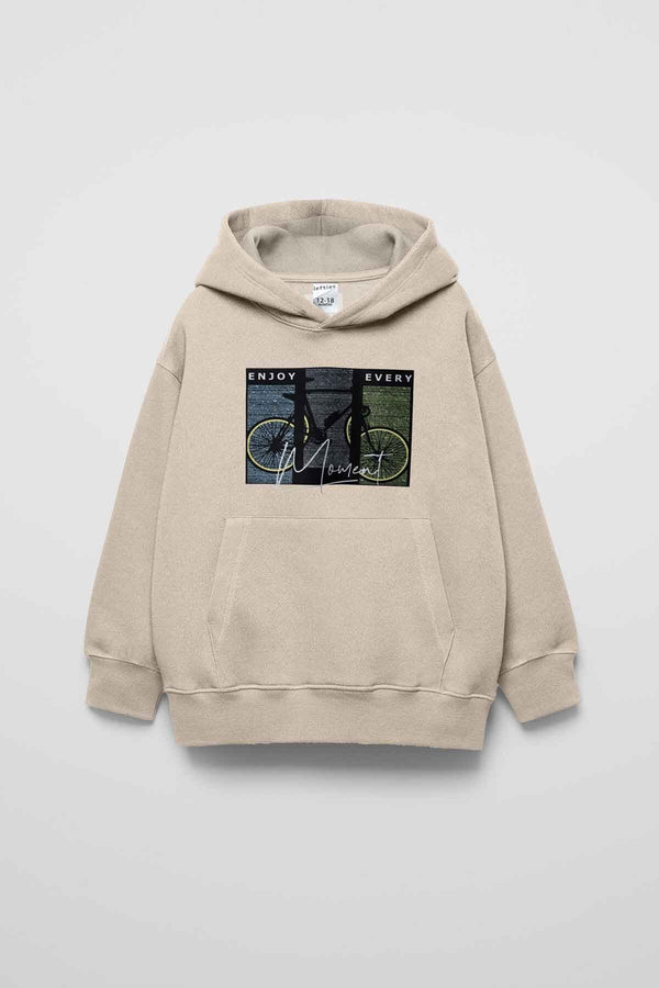 elo LFT Kid's Enjoy Every Moment Pullover Hoodie Beige