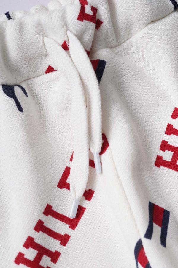 Elo LFT Kid's Hilfiger Printed Fleece Jogger Pants Off White