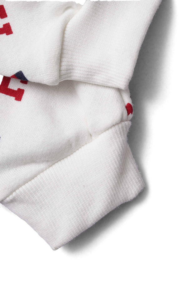 Elo LFT Kid's Hilfiger Printed Fleece Jogger Pants Off White