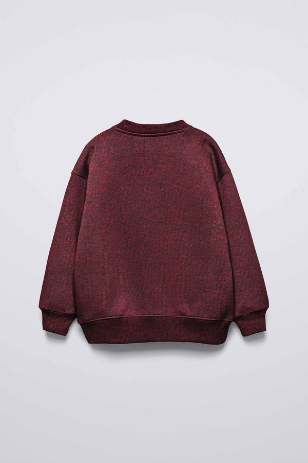 Elo LFT Kid's I'm Not Over Printed Fleece Sweat Shirt Maroon