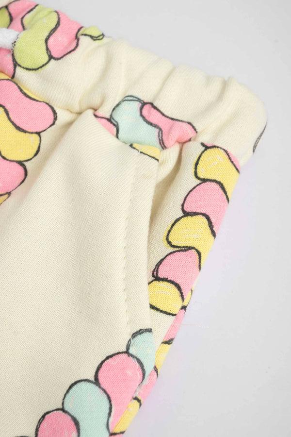 Elo LFT Kid's Kemer Printed Terry Jogger Pants Cream