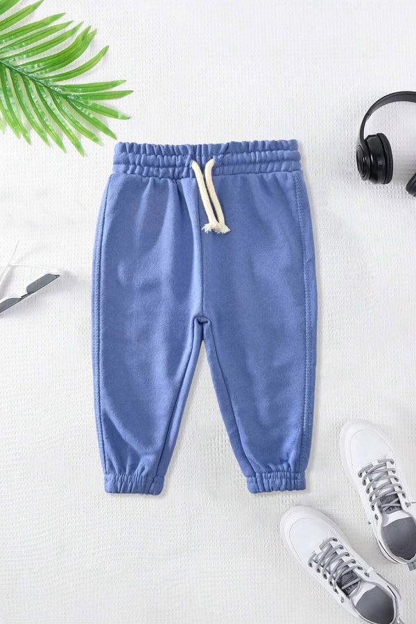 Elo LFT Kid's Solid Design Terry Jogger Pants Turquoise