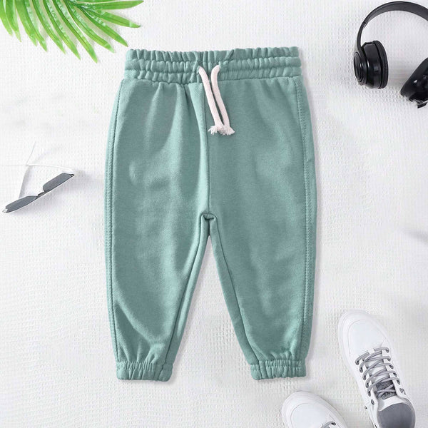 elo LFT Kid's Solid Design Terry Jogger Pants Turquoise