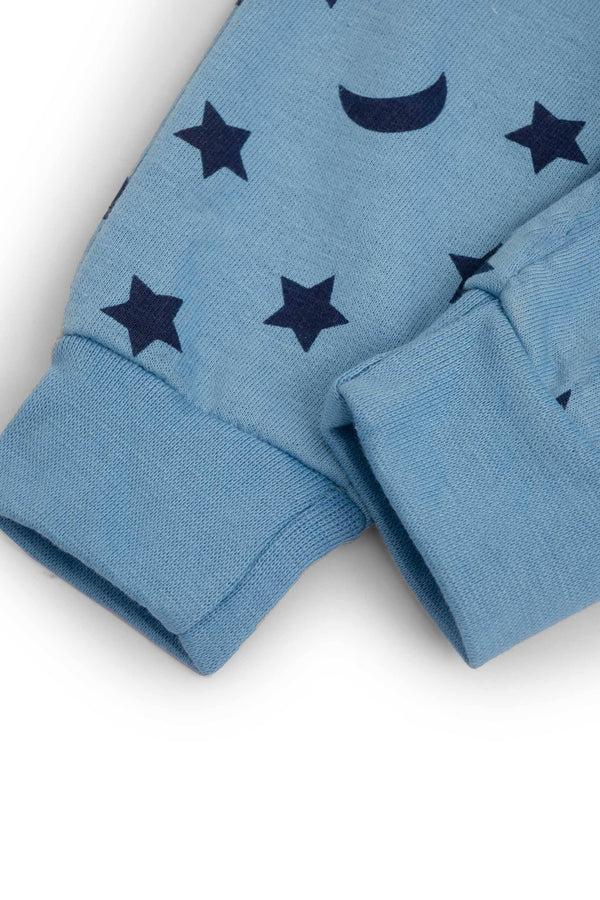 Elo LFT Kid's Star & Moon Printed Fleece Jogger Pants Blue
