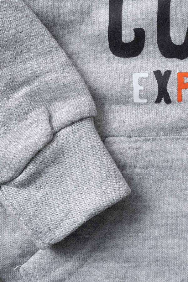 Elo LFT Kid's Super Cool Printed Pullover Hoodie Heather Grey