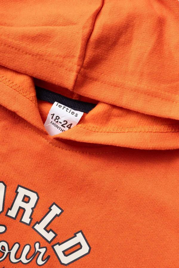 Elo LFT Kid's World Tour Printed Pullover Hoodie Orange