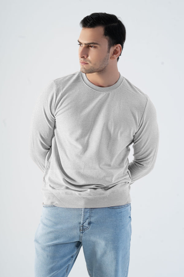 Elo LFT Men's Spring Essential Ultra-Soft Terry Sweatshirt Heather Grey