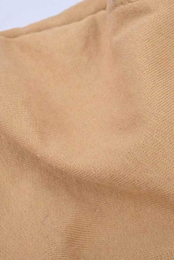 Elo Little Junior Kid's Fish Embroidered Terry Shorts Brown