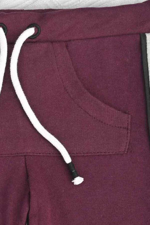 Elo Little Junior Kid's Piping Style Terry Shorts Black
