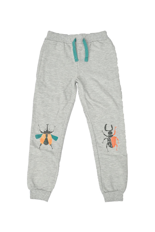 elo Little Kid's Bee Printed Fleece Jogger pants Heather Grey