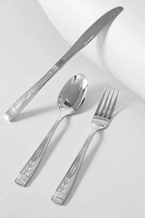Elo Luxury Cutlery 3 Piece Stainless Steel Tableware Silver