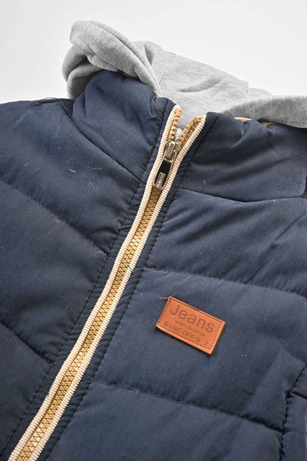 Elo M.M Cheng Unisex Zipper Hooded Body Warmer Puffer Gilet Black