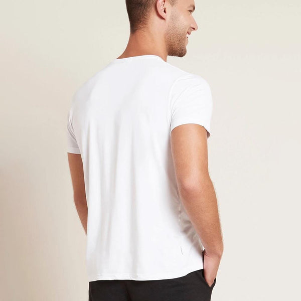 Elo MANGUUN Crew Neck Men's Solid Color Shirt White