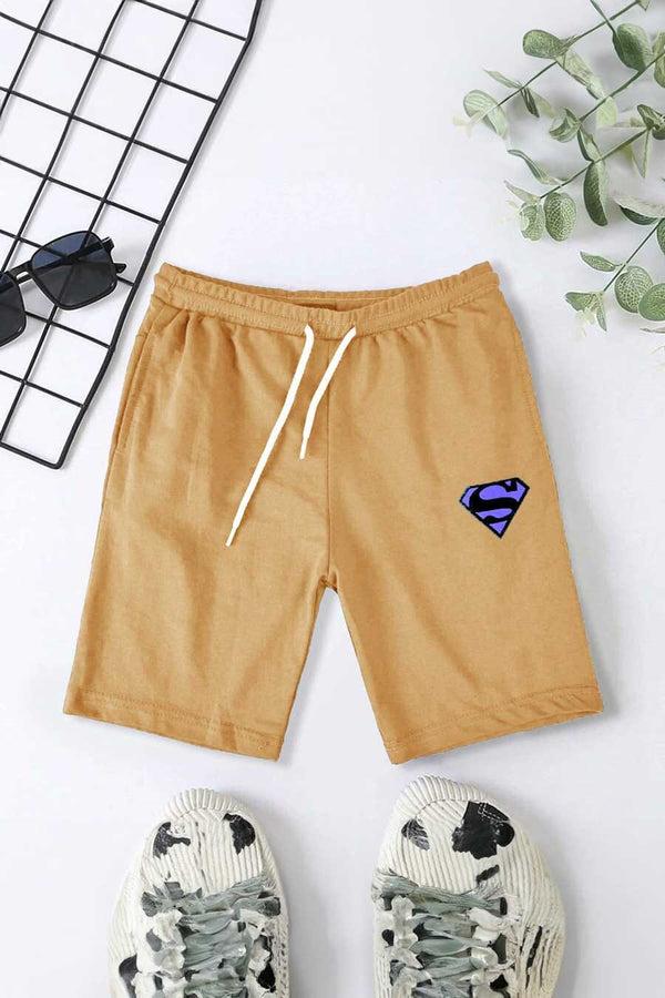 elo Max 21 Kid's Superman Logo Design Shorts Mustard