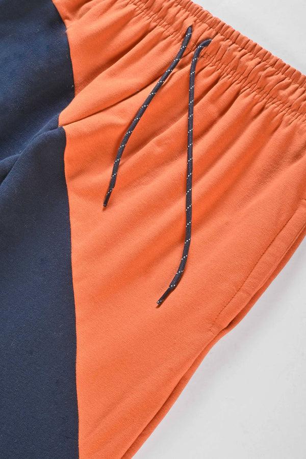 Elo MAX 21 Men's Contrast Design Betim Sweat Pants Navy & Powder Blue