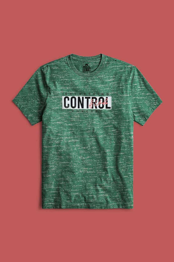 Elo Max 21 Men's Control Printed Crew Neck Tee Shirt Royal