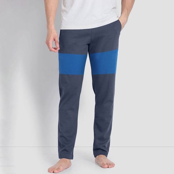 elo MAX 21 Men's Coronel Contrast Panel Style Fleece Trousers Light Navy & Blue